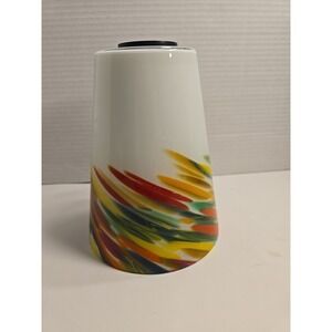 Litex Industries Retro‎ glass Lamp Shade White Base Art Glass Listing B